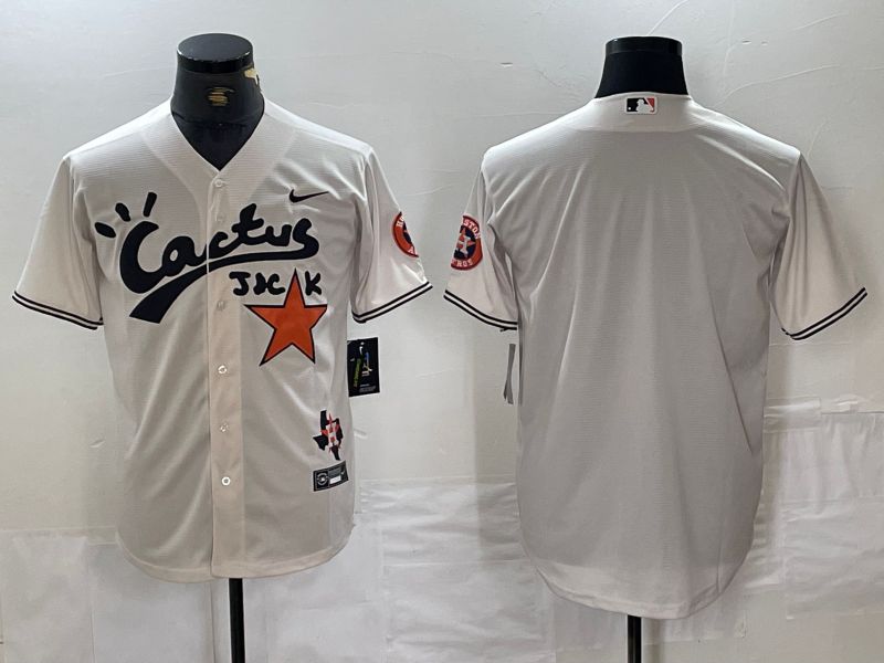 Men Houston Astros blank White Sign Jointly 2024 Nike Game MLB Jersey style 3